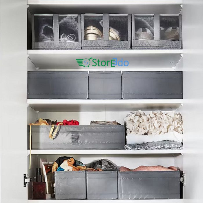 SKUBB shoe box, dark gray, 8 ¾x13 ½x6 ¼ - IKEA