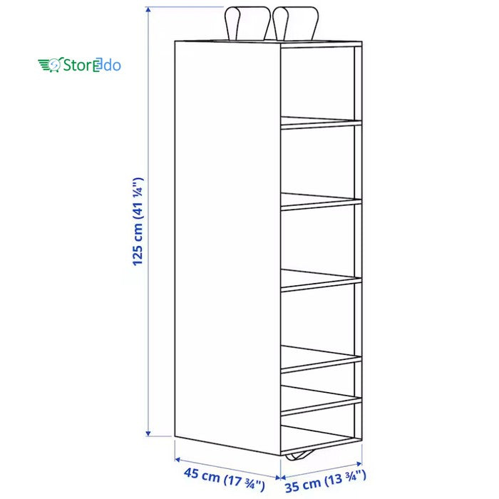 IKEA : SKUBB : Hanging Storage With 6 Compartments