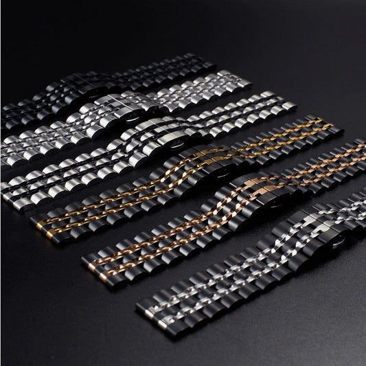 Android Watch Straps : Stainless Steel 7-Bead