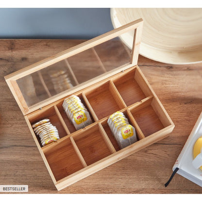 HomeCentre : Tea Bag Box with Transparent Lid