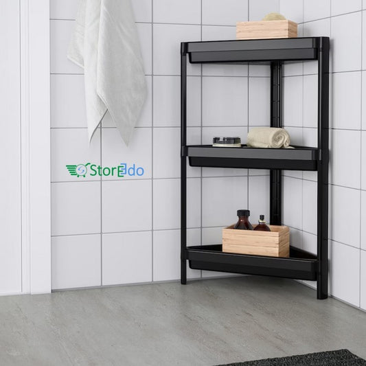 IKEA : VESKEN : Plastic Corner Shelf Unit