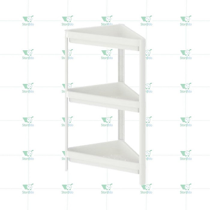 IKEA : VESKEN : Plastic Corner Shelf Unit