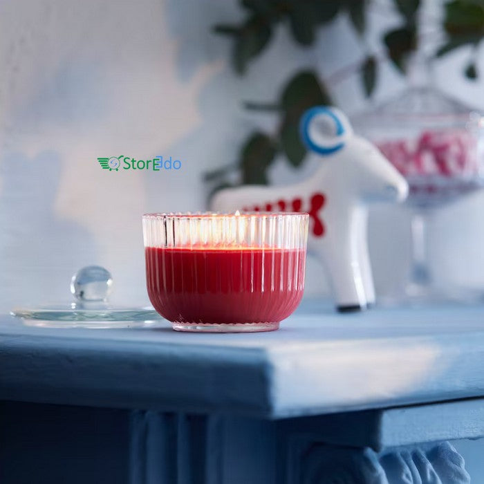 IKEA : VINTERFINT : Cinnamon & Sugar Scented Candle in Glass