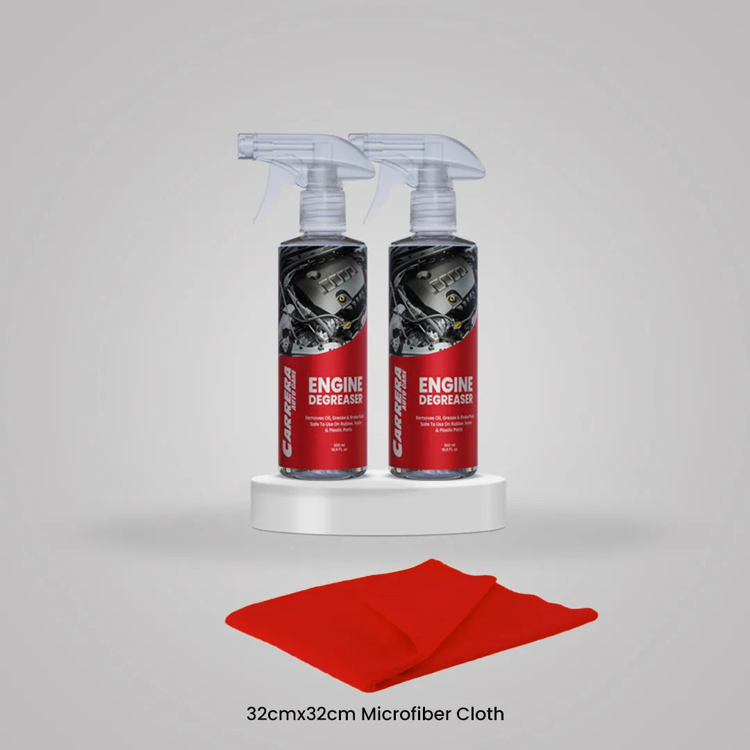 Carrera Pack of 2 Engine Degreaser 500ml With microfiber